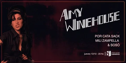 AMY WINEHOUSE x Cata Sack, Mili Zampella y Sosó