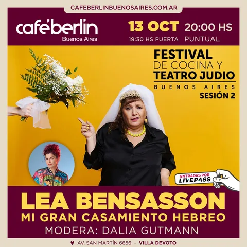 Festival de Cocina y Teatro Judio en Cafe Berlin