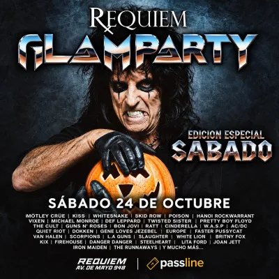 🎸 GLAM & HARD ROCK PARTY 🎸 ESPECIAL SÁBADO🔥 ¡VOLVIERON LOS 80’s!...