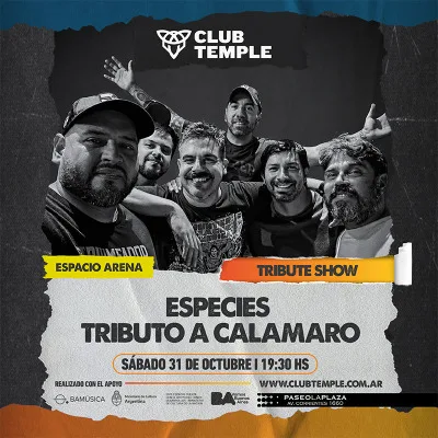 ESPECIES - TRIBUTE SHOW! A CALAMARO