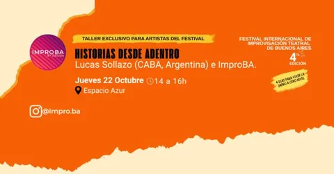 Historias desde adentro - (taller exclusivo para artistas de improba 2026)