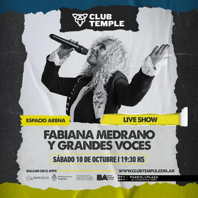 FABIANA MEDRANO Y GRANDES VOCES - LIVE SHOW!