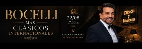 BOCELLI MAS CLASICOS INTERNACIONALES.