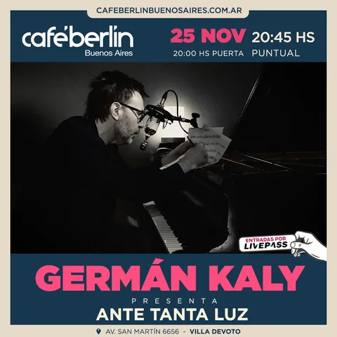 German Kaly en Cafe Berlin