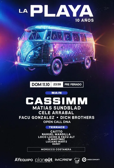 CASSIMM, Matias Sundblad - La Playa - ALLMusicParties