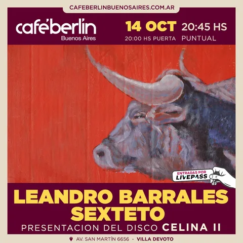 Leandro Barrales Sexteto en Cafe Berlin