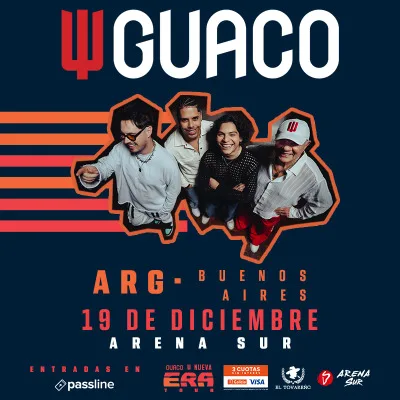 GUACO en Arena Sur, Buenos Aires