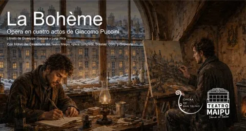 Centenario del Teatro Maipú presenta La Bohème de G. Puccini