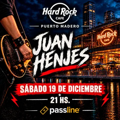 Juan Henjes en vivo en Hard Rock Puerto Madero