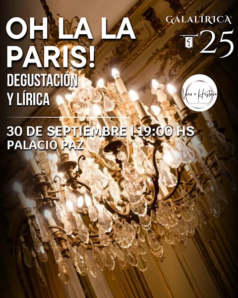 OH LA LA PARIS, en el Salón de baile del Palacio Paz