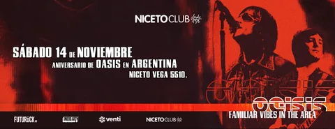 OEISIS - Familiar vibes in the area en Niceto Club (+18 años)