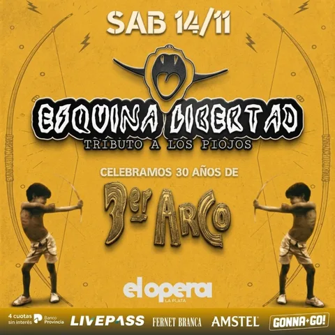 ESQUINA LIBERTAD - Tributo a Los Piojos en el Teatro Opera LP