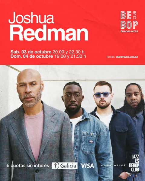JOSHUA REDMAN | 3 y 4 de Octubre