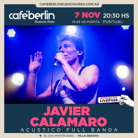 Javier Calamaro en Cafe Berlin