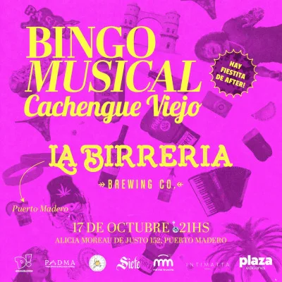 Bingo Musical de Cachengue Viejo en La Birrería | 3 de Octubre...