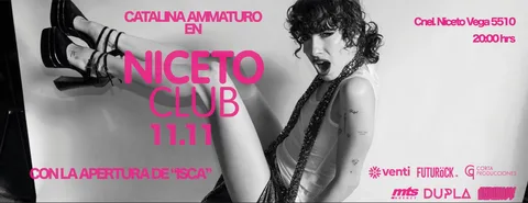 Catalina Ammaturo en Niceto Club (+18 años)