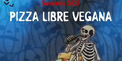Pizza Libre Vegana. Edición Halloween.