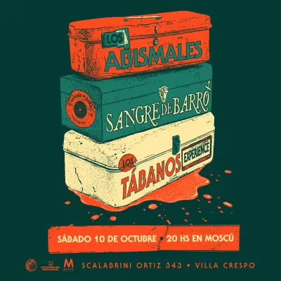 Sangre de Barro + Los Abismales + Los Tábanos Experience en Moscú...