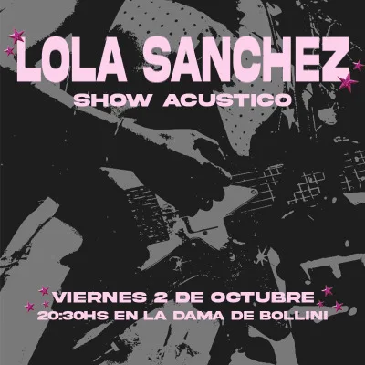 LOLA SANCHEZ | SHOW ACÚSTICO