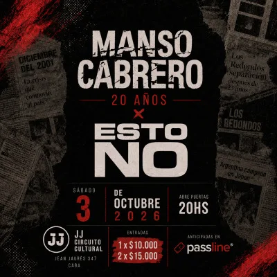 Manso Cabrero 20 años junto a Esto No