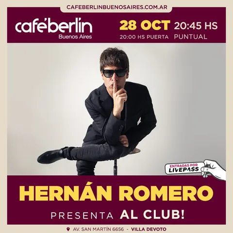 Hernan Romero en Cafe Berlin