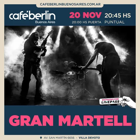 Gran Martell en Cafe Berlin