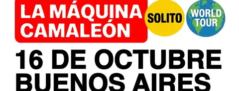 La Máquina Camaleón – Solito World Tour en Niceto Bar