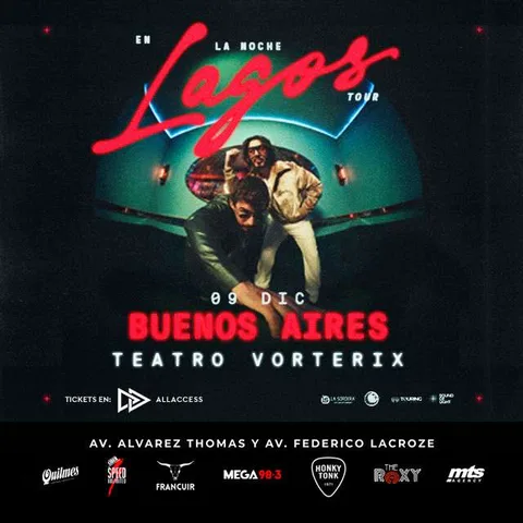 LAGOS – BUENOS AIRES – TOUR 2026