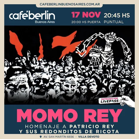 Momo Rey en Cafe Berlin