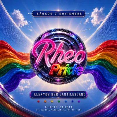 RHEO 🏳️‍🌈 PRIDE MODE 🏳️‍🌈 • Sábado 07/11 @StudioCrobar...