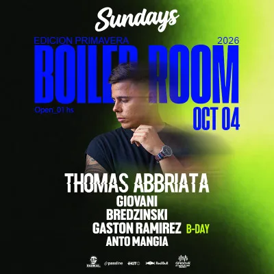 Sundays by Groove @ Domingo 4 de Octubre de 2026