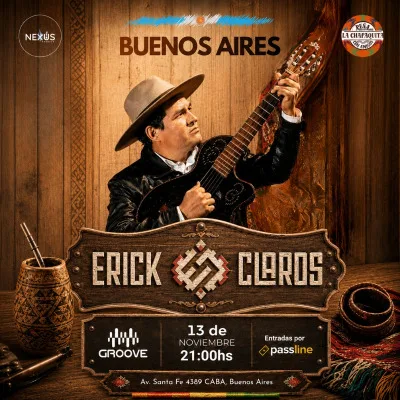 Erick Claros en Buenos Aires @ 13.11.2026