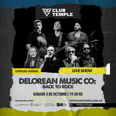 BACK TO ROCK POR DELOREAN MUSIC CO - LIVE SHOW!