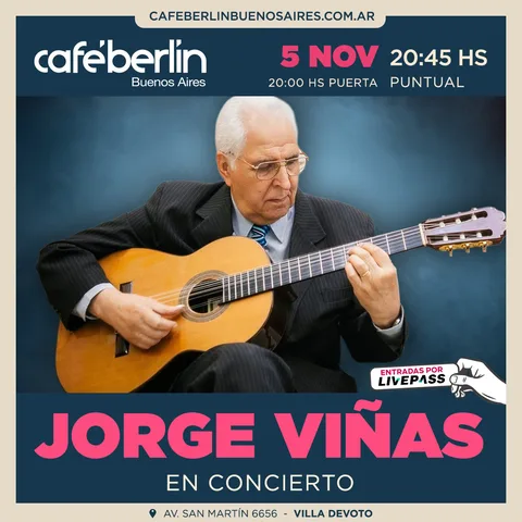 Jorge Vinas en Cafe Berlin