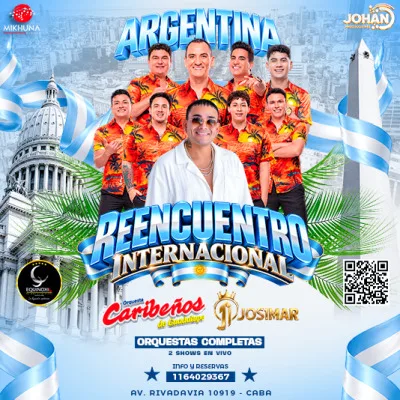 LOS CARIBEÑOS DE GUADALUPE Y JOSIMAR Y SU YAMBU - REENCUENTRO INTERNACIONAL...