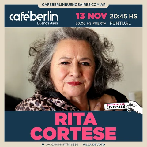 Rita Cortese en Cafe Berlin