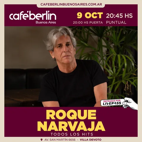 Roque Narvaja en Cafe Berlin