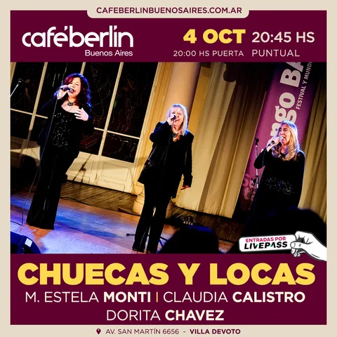 Chuecas y Locas en Cafe Berlin