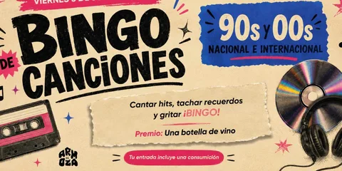 Bingo de Canciones 90 y 00's