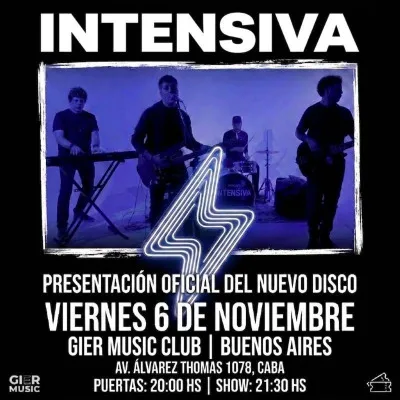 INTENSIVA @ Gier Music Club. Presentación oficial del nuevo disco....