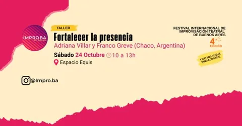 Taller: fortalecer la presencia