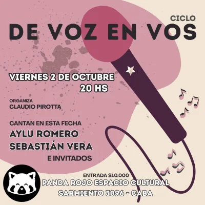 De voz en vos - 2 de octubre - 20 hs