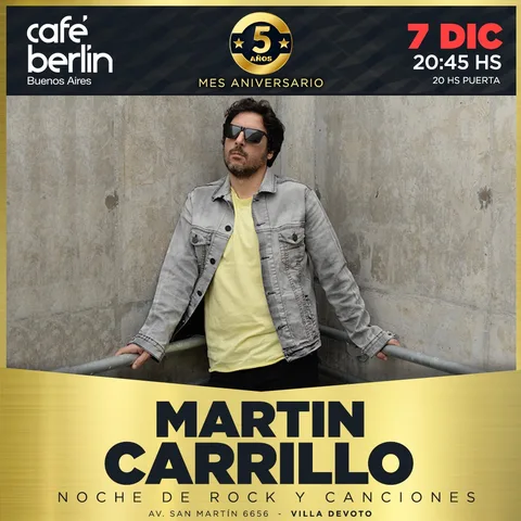 Martin Carrillo en Cafe Berlin