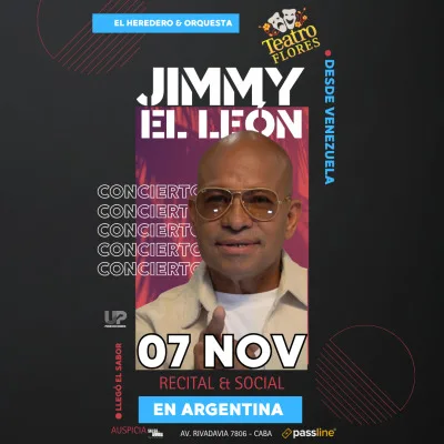 Jimmy El León en Argentina — Concierto & Social