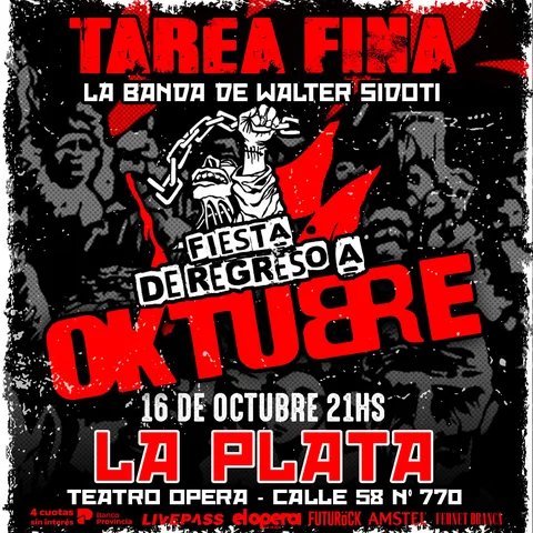 TAREA FINA en el Teatro Opera LP