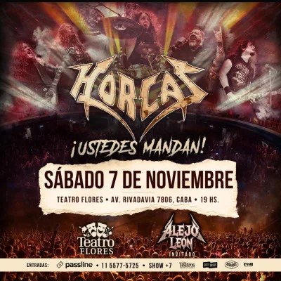 HORCAS EN TEATRO FLORES - 7 noviembre 2026