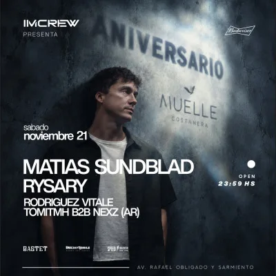 SAB 21/11 ANIVERSARIO MUELLE MATIAS SUNDBLAD - RYSARY...