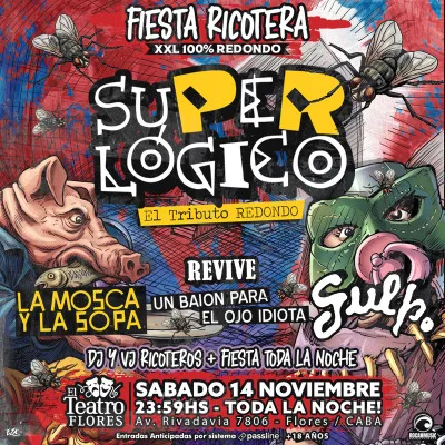 Fiesta Ricotera XXL 100% Redondo - 14 de Noviembre 2026...