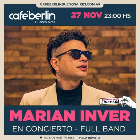 Marian Inver en Cafe Berlin