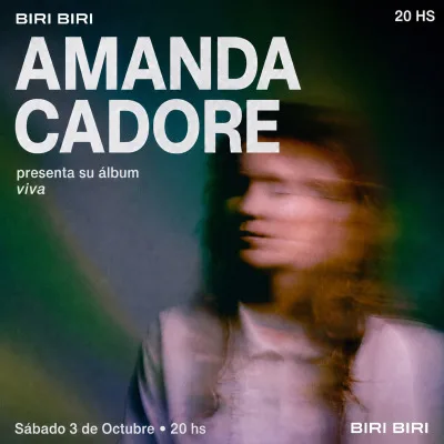 Amanda Cadore presenta viva en Biri Biri